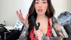 Cute curly brunette solo webcam masturbation