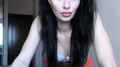 Hottest brunette solo webcam masturbation 2