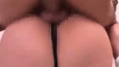Hot amateur web cam girl in stockings and satin panties