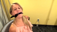 Amazing BDSM action for pretty blonde